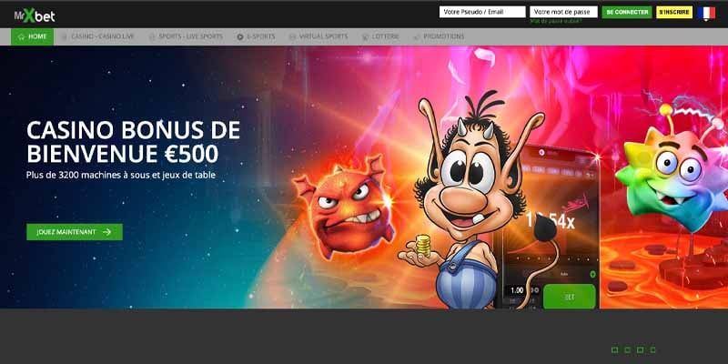 mrxbet capture d'écran section jeux de casino bonus